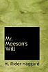 Mr. Meeson's Will. by H  Rider Haggard