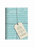 JANE AUSTEN, ADA LOVELACE, MARY SHELLEY HANDWRITING NOTEBOOK SET : 3 a5 ruled notebooks with stitched spines.