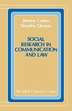 Social research in communication and law
