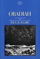 Obadiah : a new translation with introduction and commentary