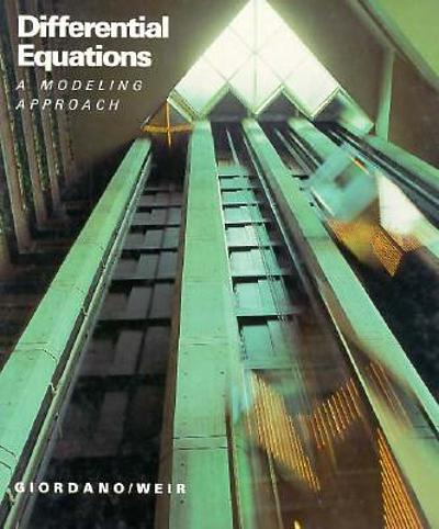 Differential Equations A Modelling Approach Worldcat Org