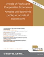Annals of public and co-operative economy = Annales de l'économie collective = Annalen der Gemeinwirtschaft.