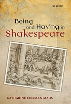 Being and having in Shakespeare