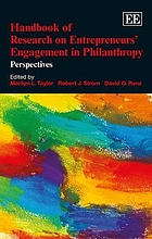 Handbook of research on entrepreneurs' engagement in philanthropy : perspectives