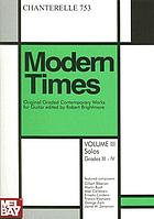 Modern times : original graded contemporary works for guitar