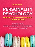 Front cover image for Personality psychology : domains of knowledge about human nature