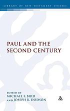 Paul and the Second Century.