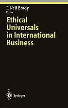 Ethical universals in international business