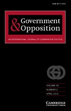 Government and opposition : a quarterly international journal of comparative politics.