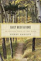 Daily meditations on golden texts of the Bible