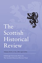 The Scottish historical review.