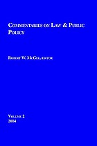 Commentaries on law & public policy.