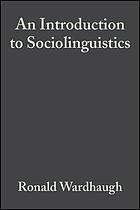 An Introduction to Sociolinguistics.