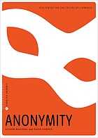 Anonymity book cover