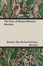 The plays of Richard Brinsley Sheridan