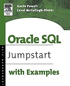 Oracle SQL Jumpstart with examples