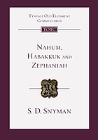 Nahum, Habakkuk and Zephaniah : an introduction and commentary