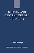 Britain and Central Europe, 1918-1933