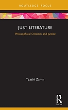 Just literature philosophical criticism and justice