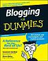 Blogging for dummies by  Susannah Gardner 