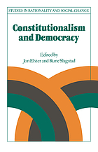 Constitutionalism and democracy