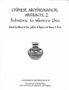 Chinese archaeological abstracts