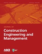 Journal of construction engineering and management.