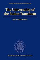 The universality of the Radon transform