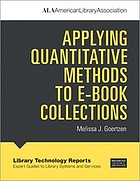 Applying quantitative methods to e-book collections