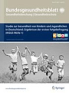 Bundesgesundheitsblatt, Gesundheitsforschung, Gesundheitsschutz.