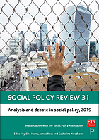 Analysis and debate in social policy, 2019