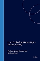 Israel Yearbook on Human Rights. Vol. 30