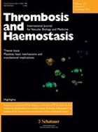 Thrombosis and haemostasis.