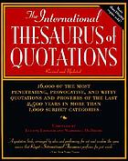 The international thesaurus of quotations