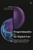Book cover - Proportionality in EU Digital Law