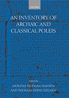 An inventory of archaic and classical poleis