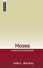 Hosea : a Mentor commentary