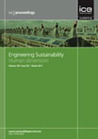 Proceedings of the Institution of Civil Engineers Engineering sustainability.