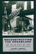 Reconstructing the dreamland : the Tulsa race riot of 1921 : race, reparations, and reconciliation