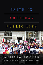 book cover for Faith in American public life