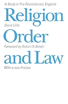 Religion, order, and law : a study in pre-Revolutionary England
