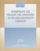 Appropriate use policies for computers in college/university libraries
