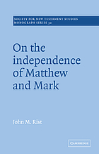 On the independence of Matthew and Mark