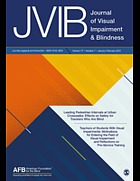 Journal of visual impairment and blindness
