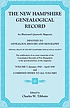 The New Hampshire genealogical record : an illustrated... by New Hampshire Genealogical Society.