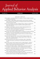 Journal of applied behavior analysis