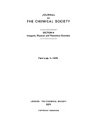Journal of the Chemical Society. A, Inorganic, physical, theoretical.