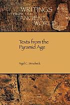 Texts from the pyramid age