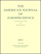 American journal of jurisprudence : an international forum for legal philosophy.