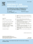 Personality and individual differences : the official journal of the International Society for the Study of Individual Differences (ISSID).